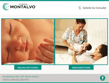 Tablet Screenshot of clinicamontalvo.com